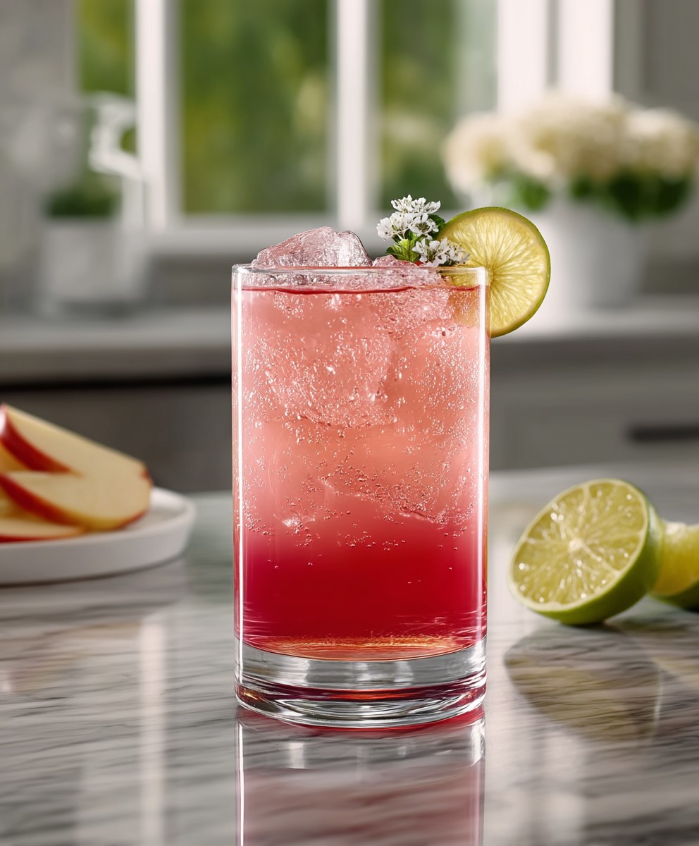 Apple rum cocktail