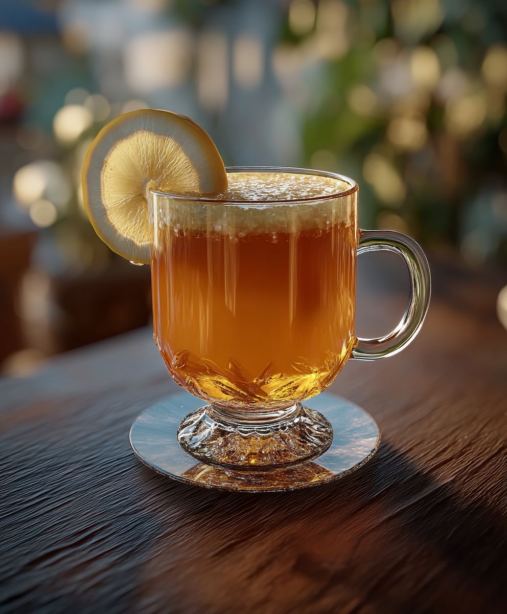 Hot caramel grog