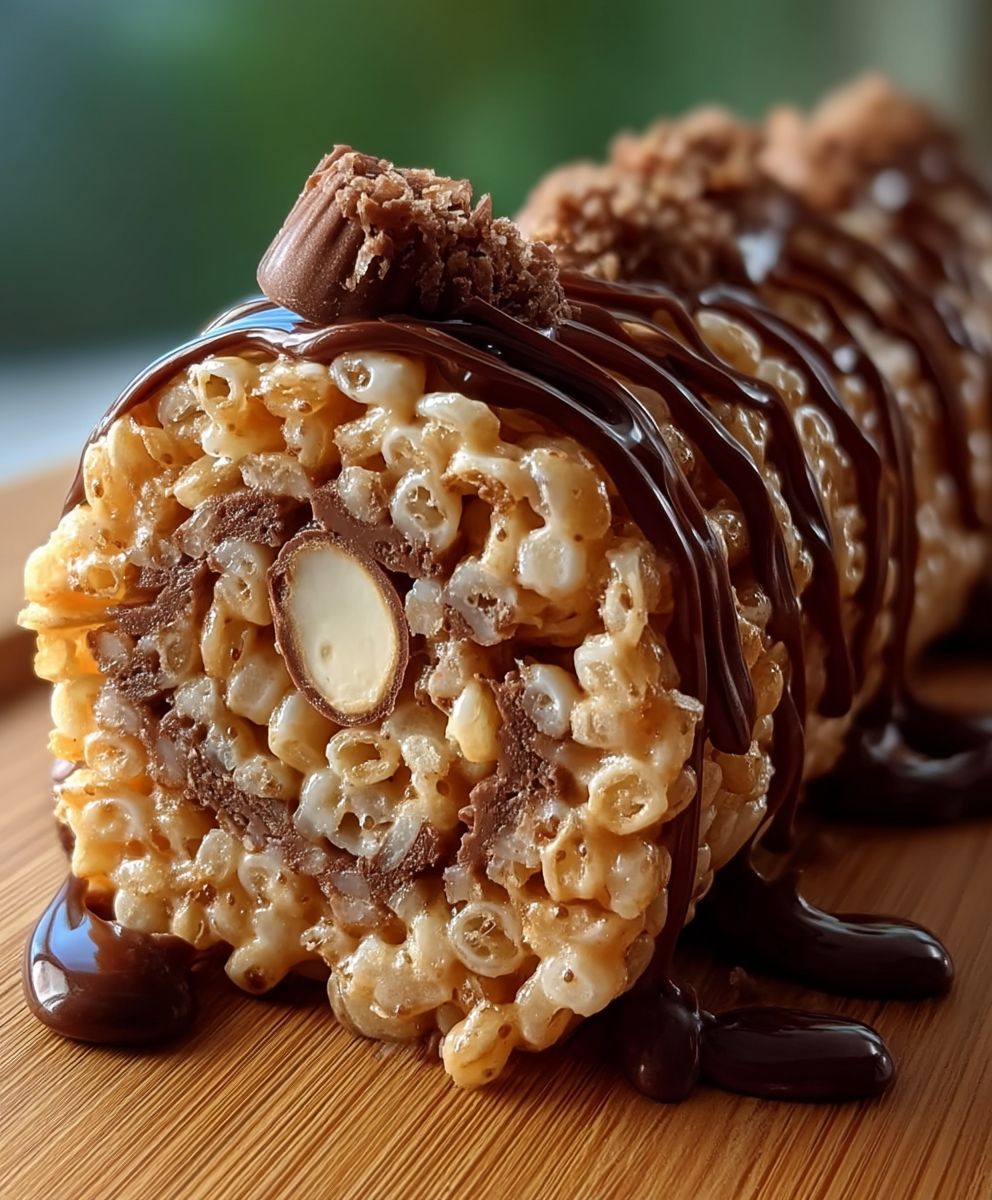 Chocolate peanut butter krispies