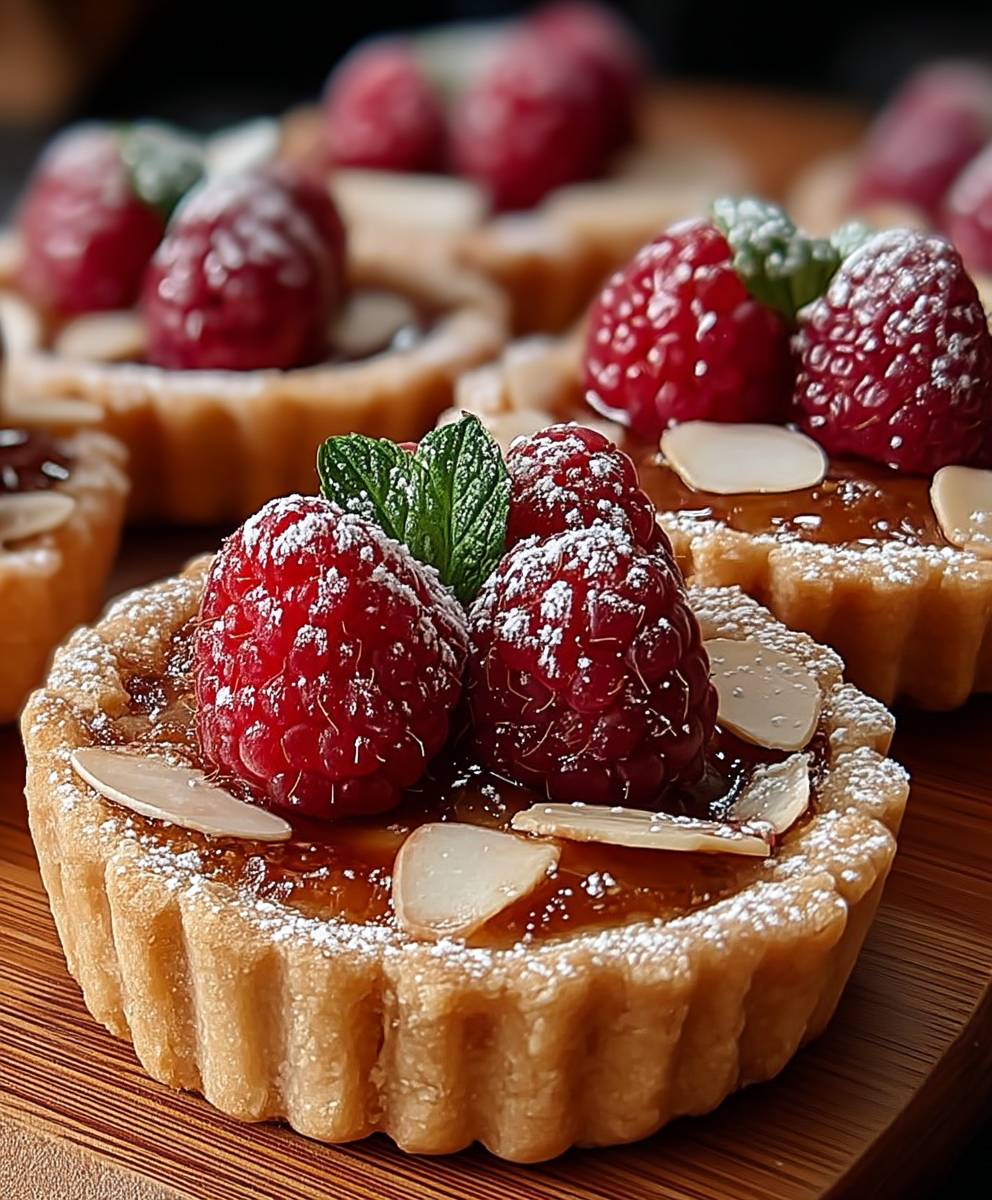 Raspberry Frangipane Tartlets