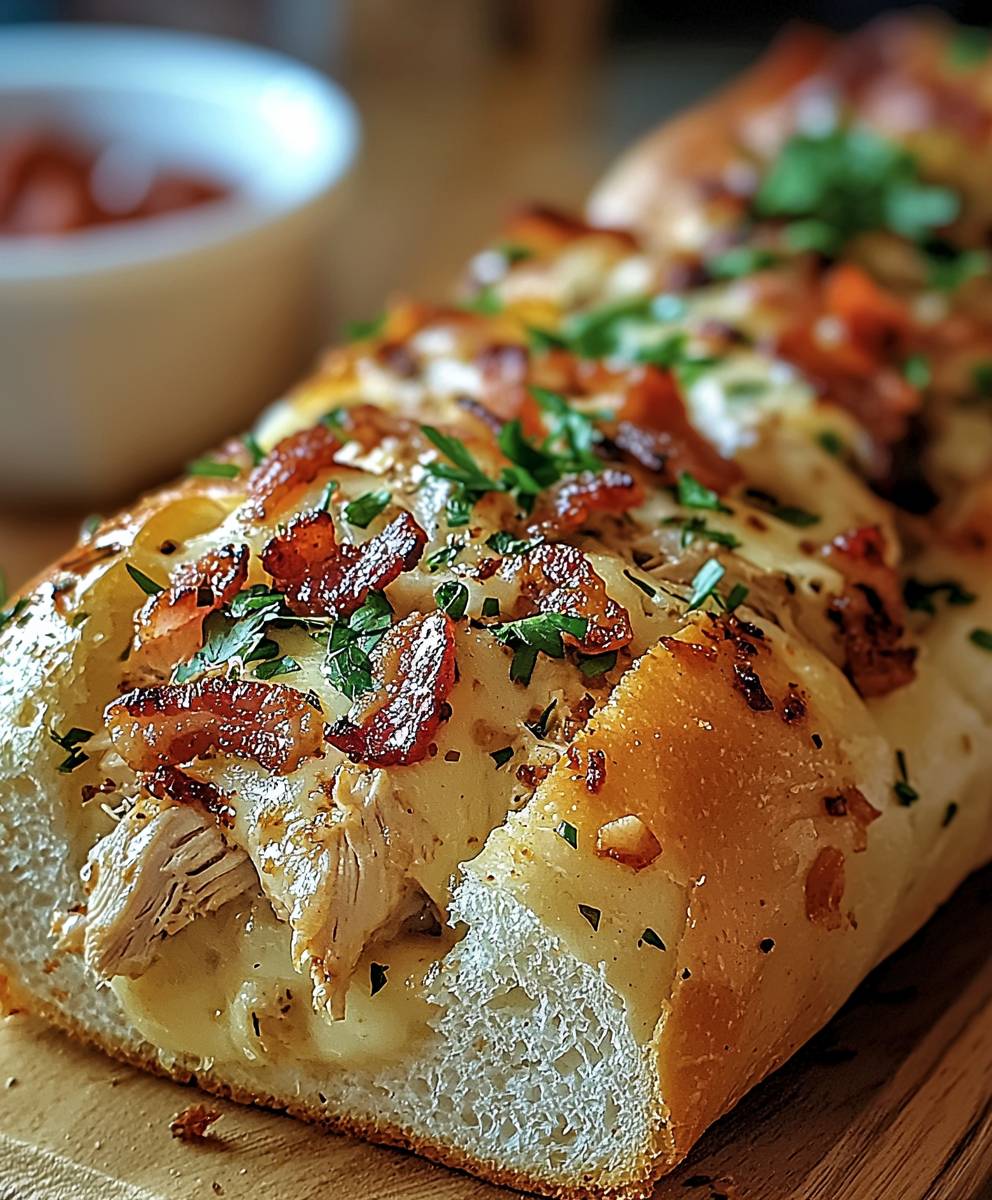 Chicken Bacon Ranch Bread