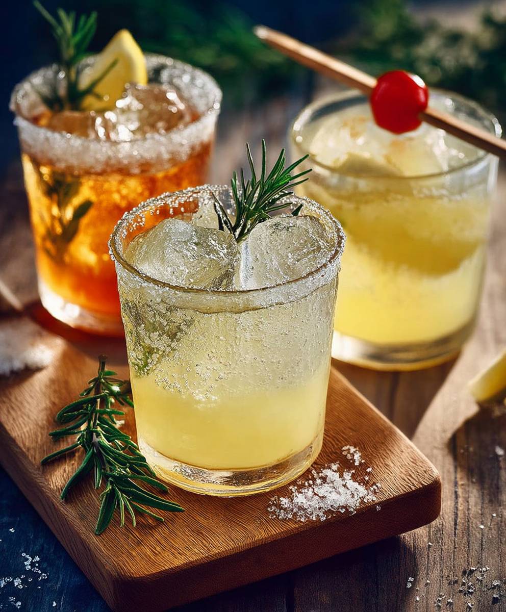 Maple rosemary cocktail