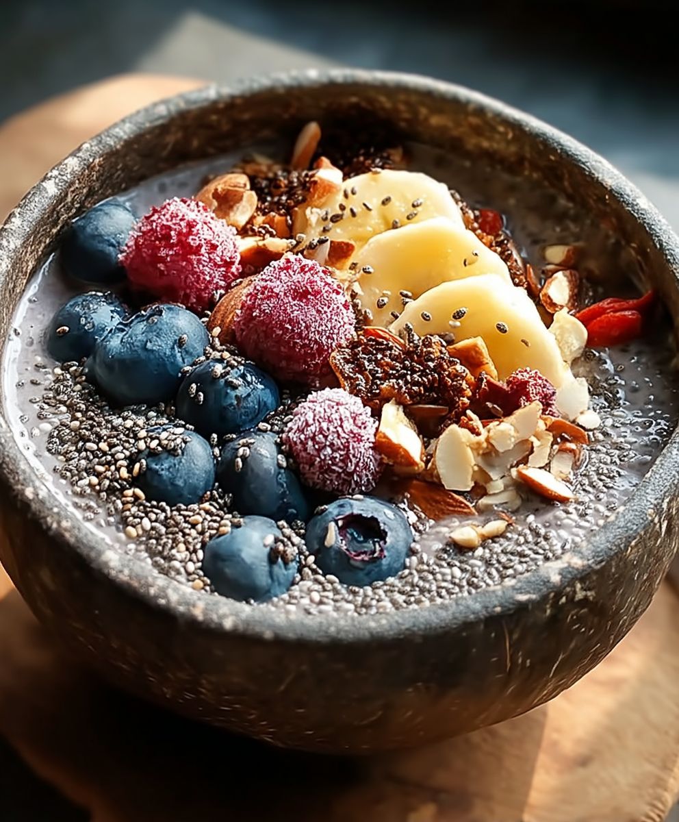 Breakfast bowl chia seeds