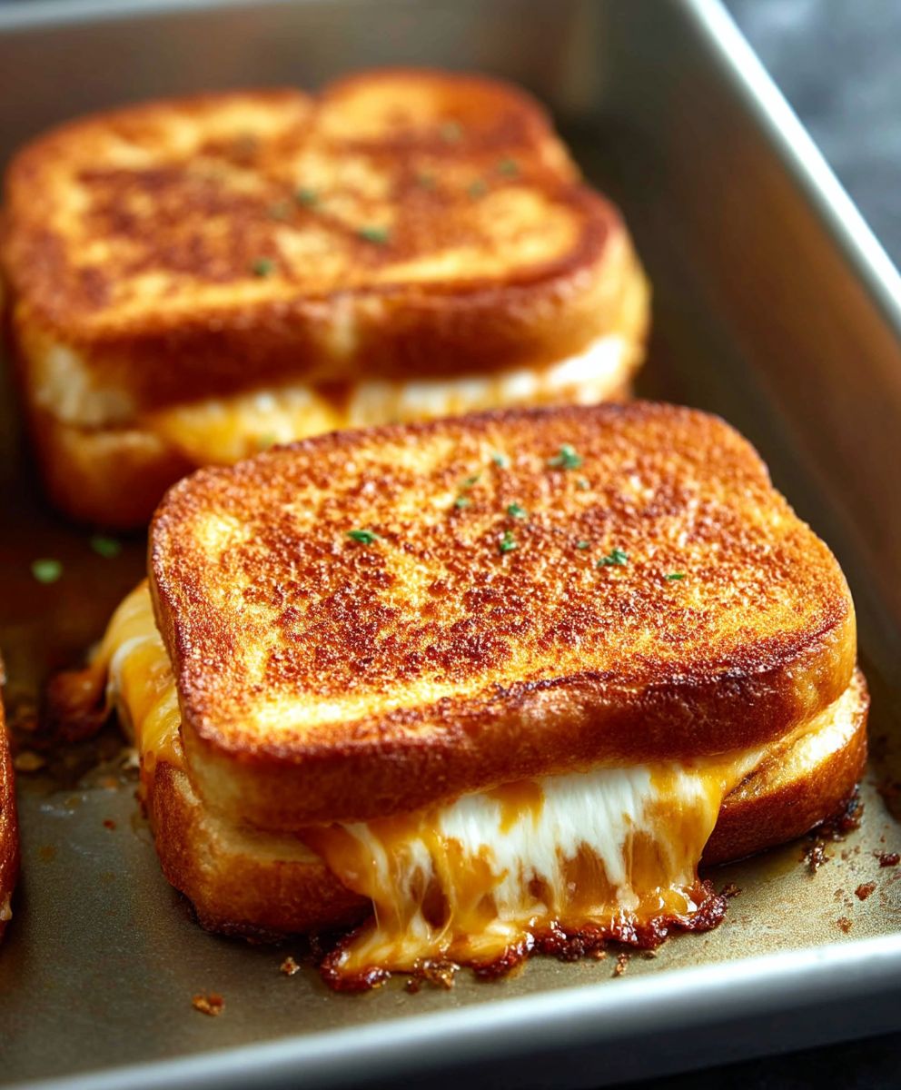 Sheet Pan Grilled Cheese