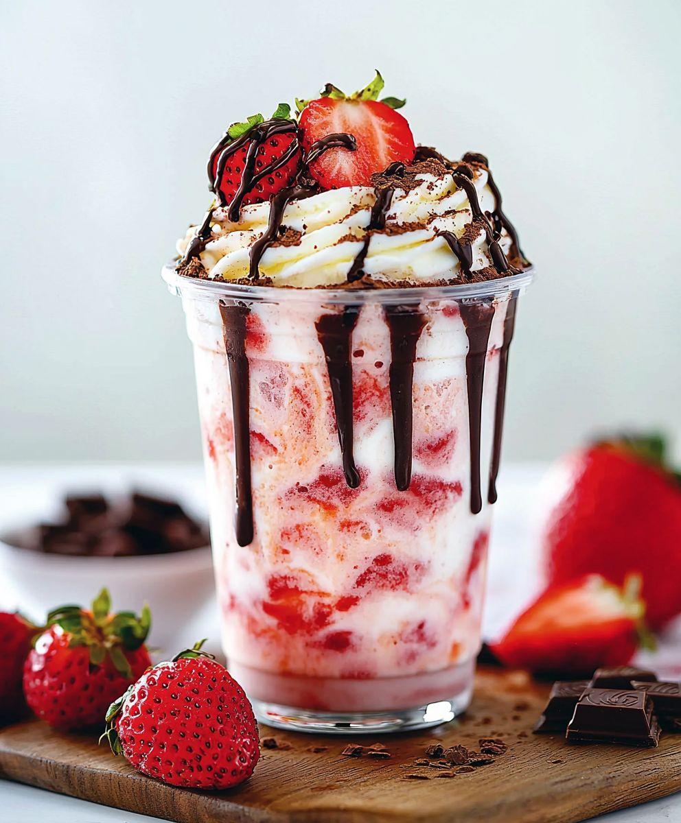 Strawberry Chocolate Frappuccino