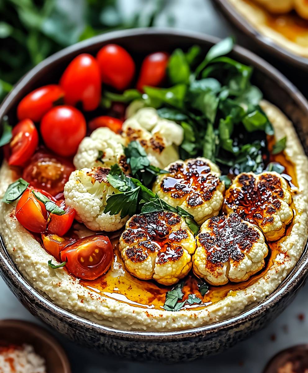 Cauliflower Hummus Bowls