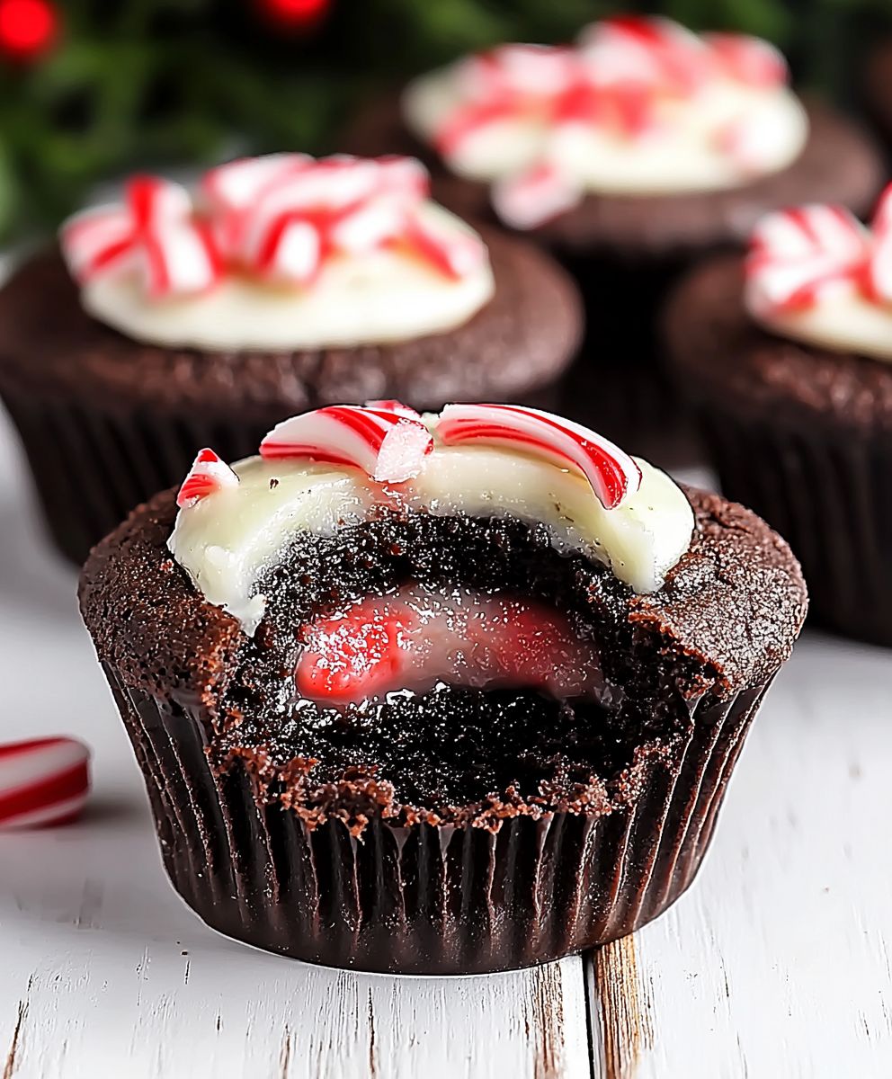 Chocolate Peppermint Cookie Cups