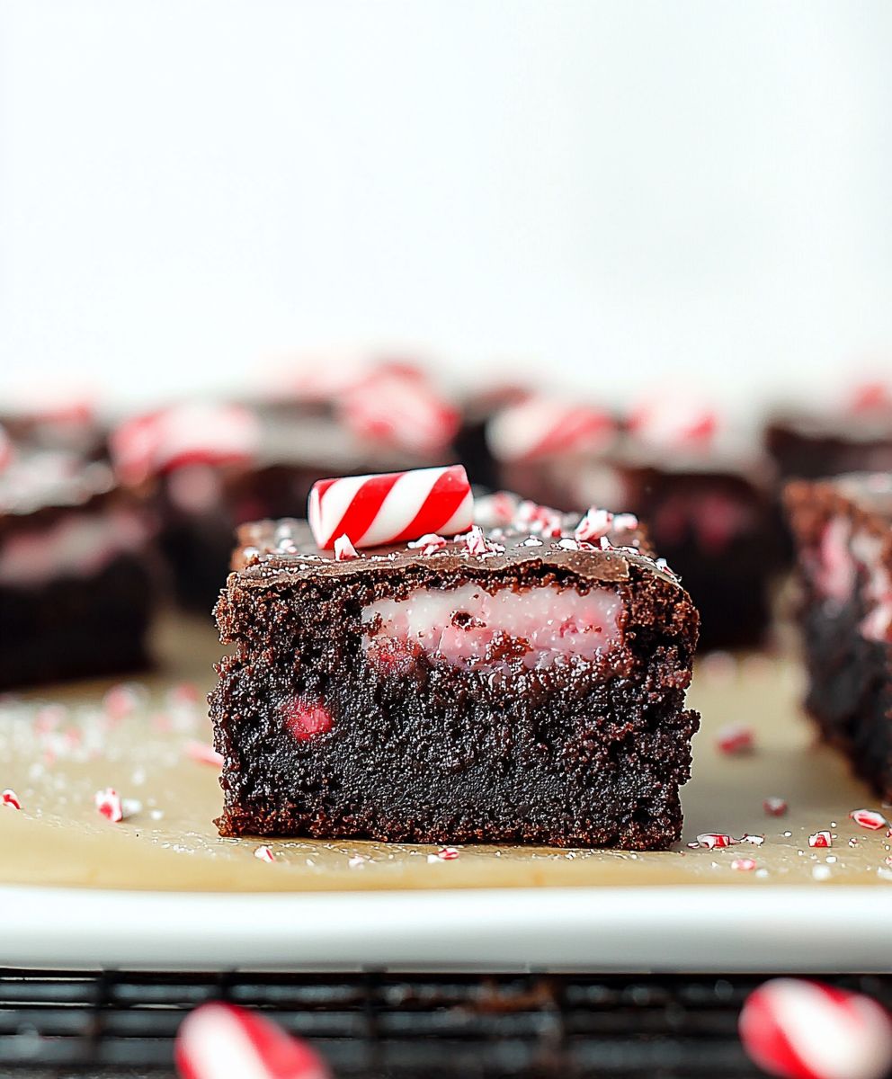 Candy Cane Brownies