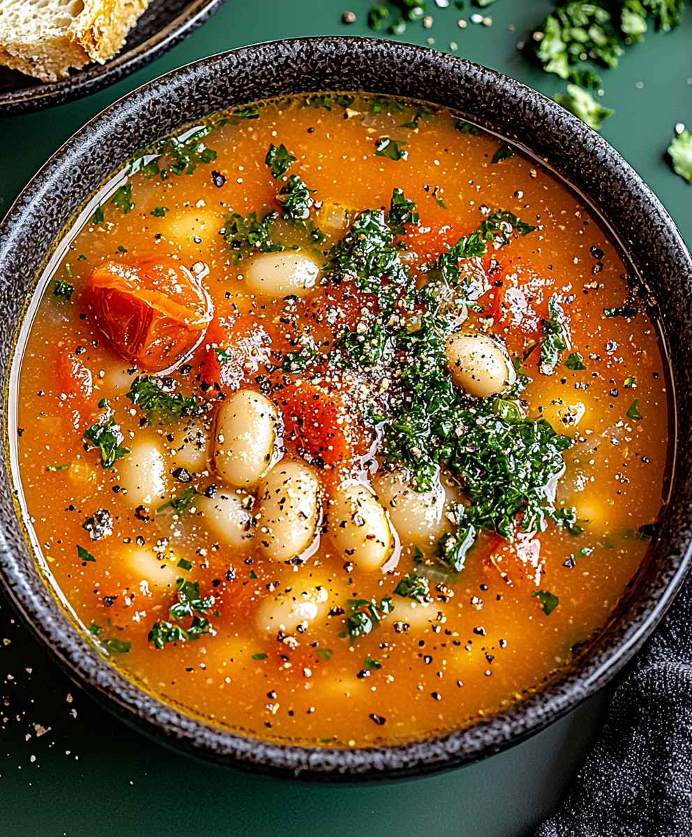 Tomato white bean soup