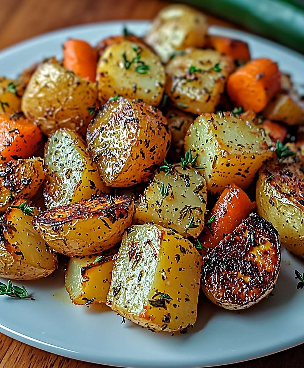 Roasted vegetables garlic herb