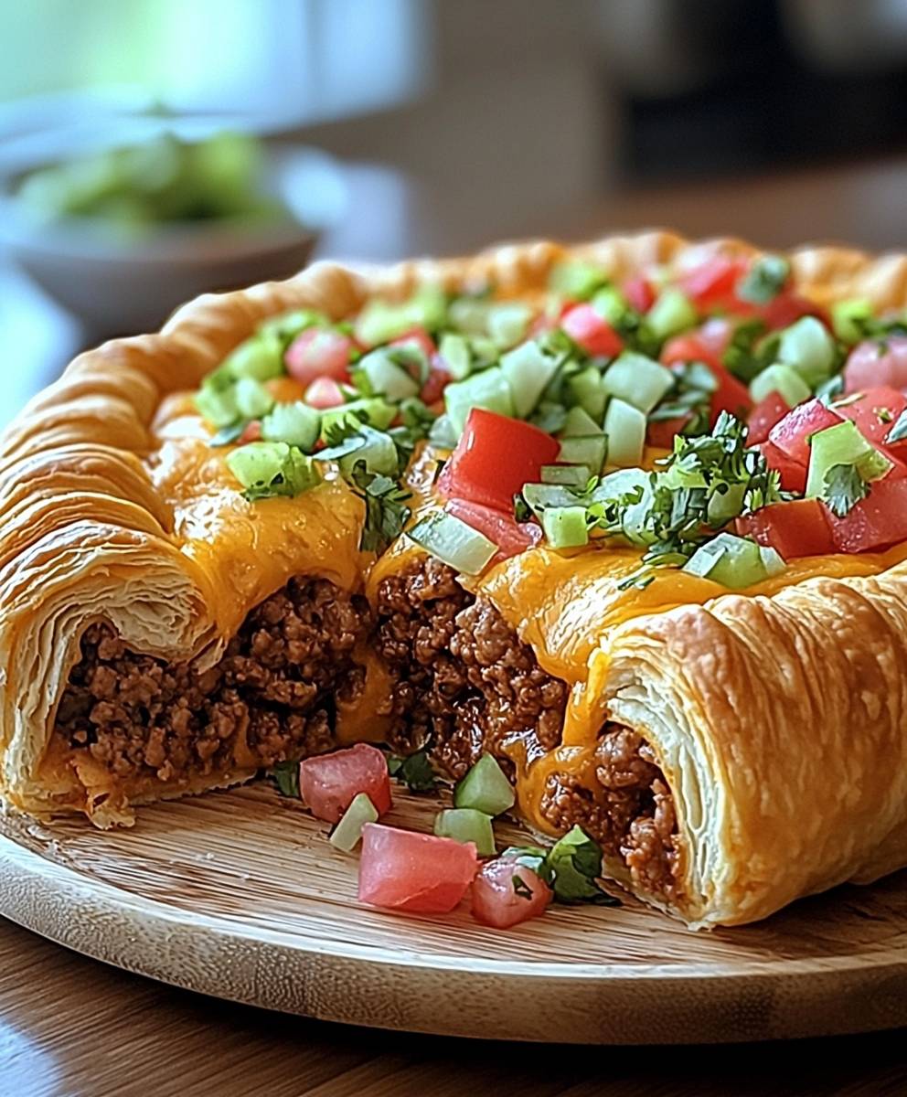 Crescent Roll Taco Bake