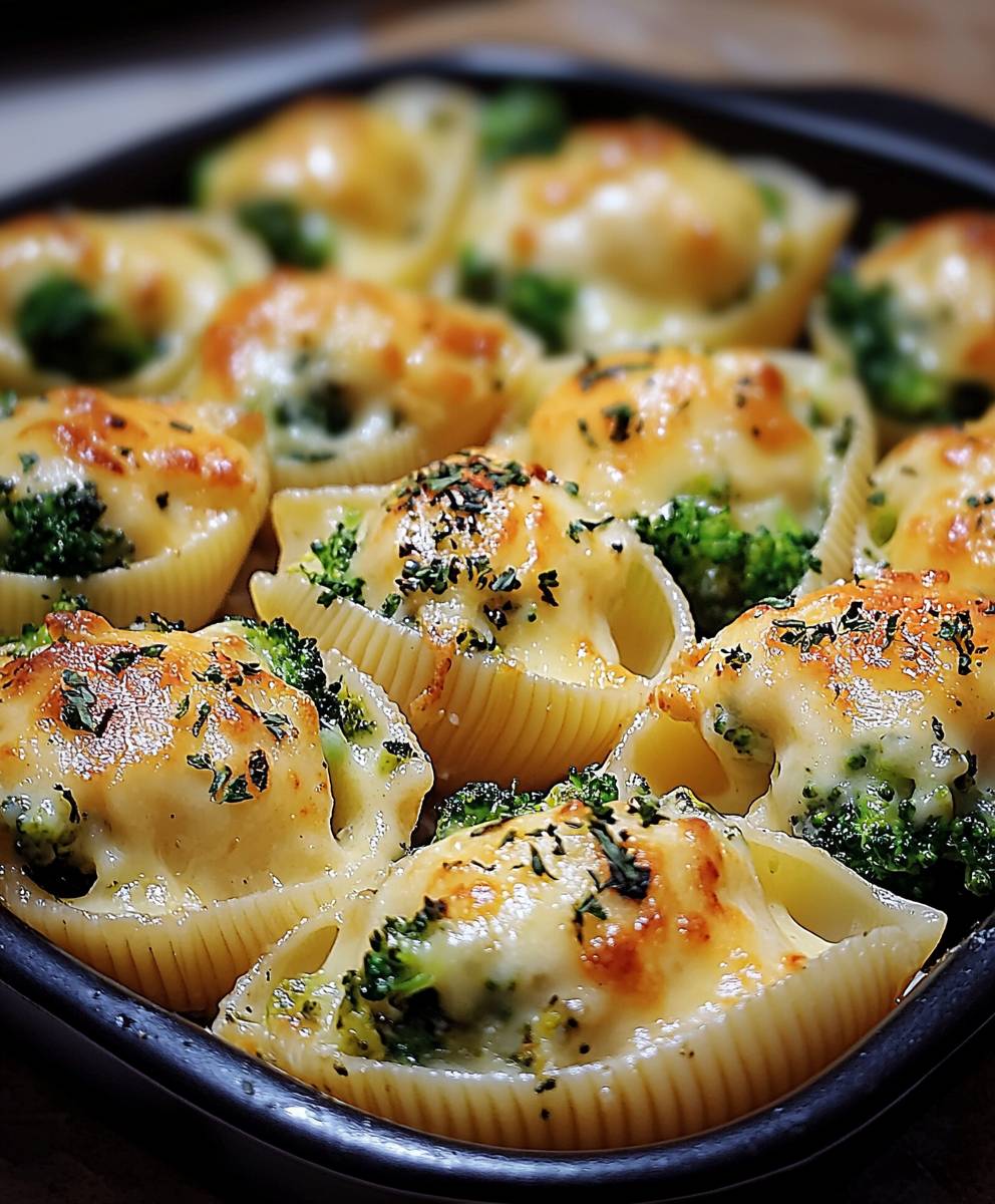 Chicken Broccoli Alfredo Shells
