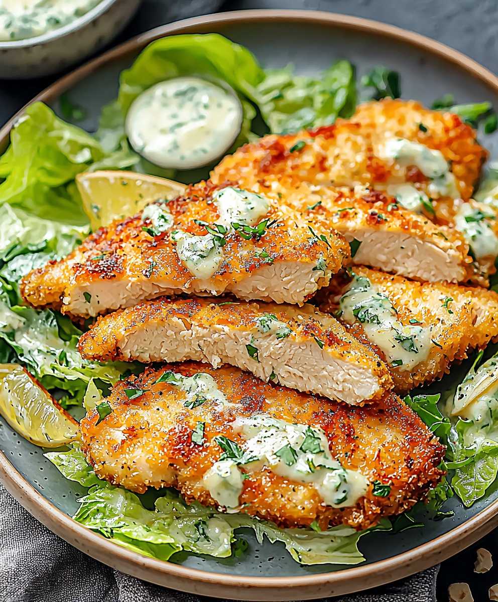 Chicken Caesar Cutlets