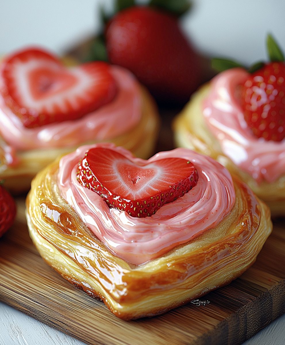 Strawberry Cream Cheese Danishes