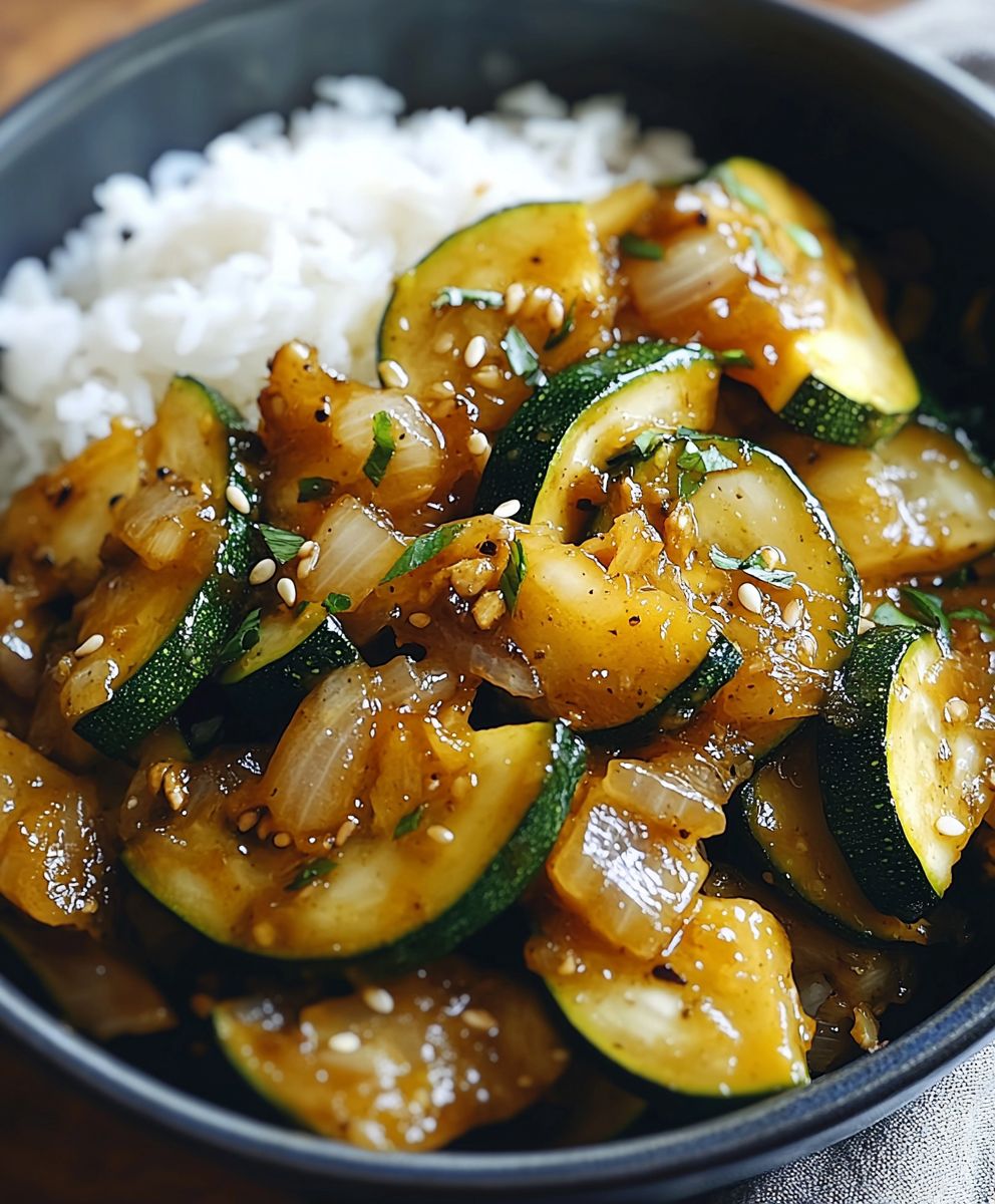 Zucchini stir fry