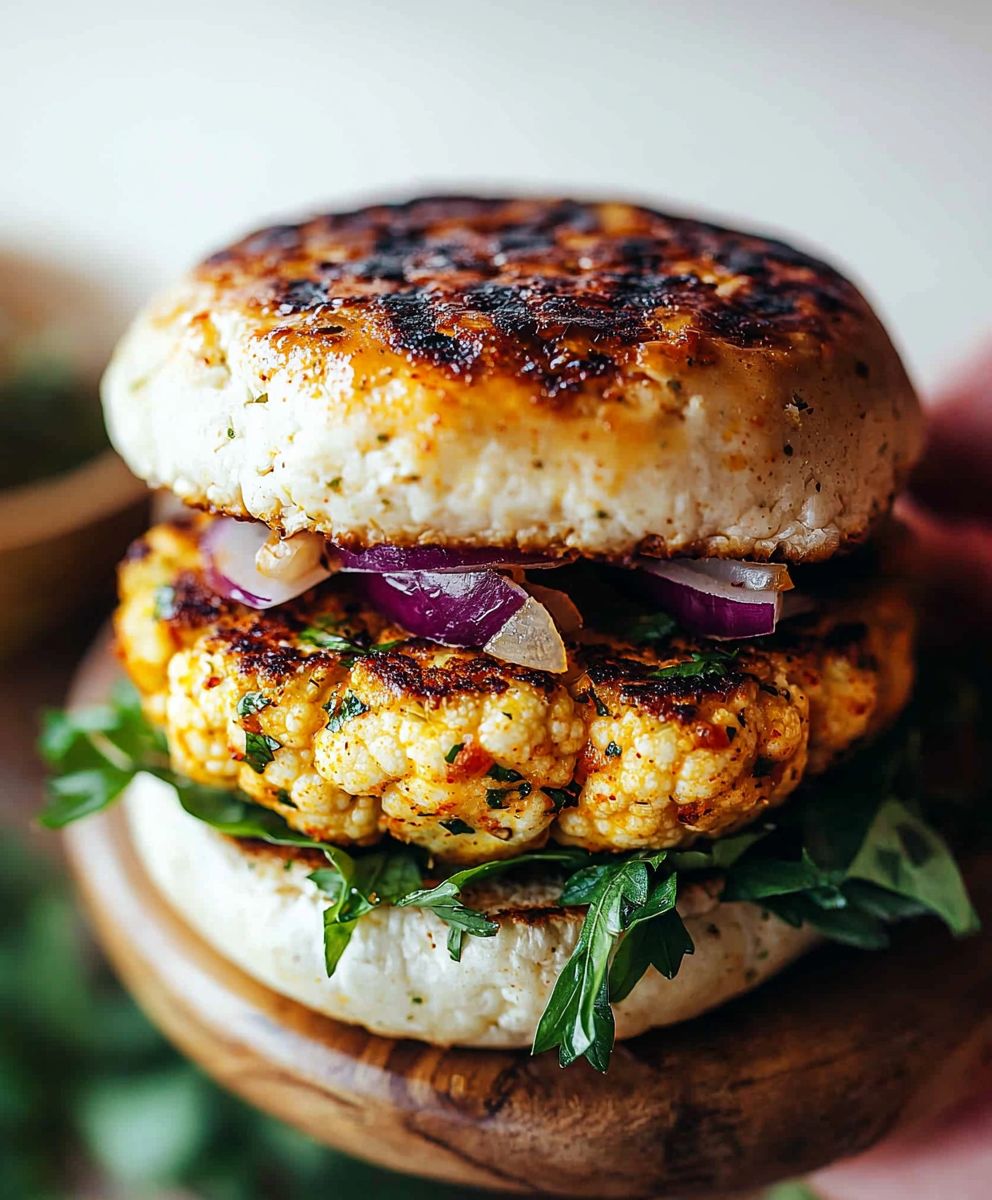 Spicy Cauliflower Burgers