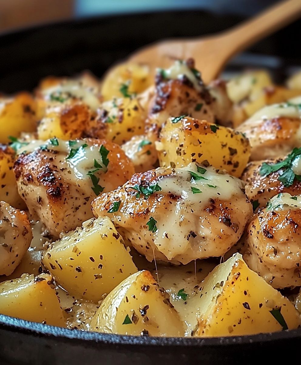 Garlic Parmesan Chicken Potatoes