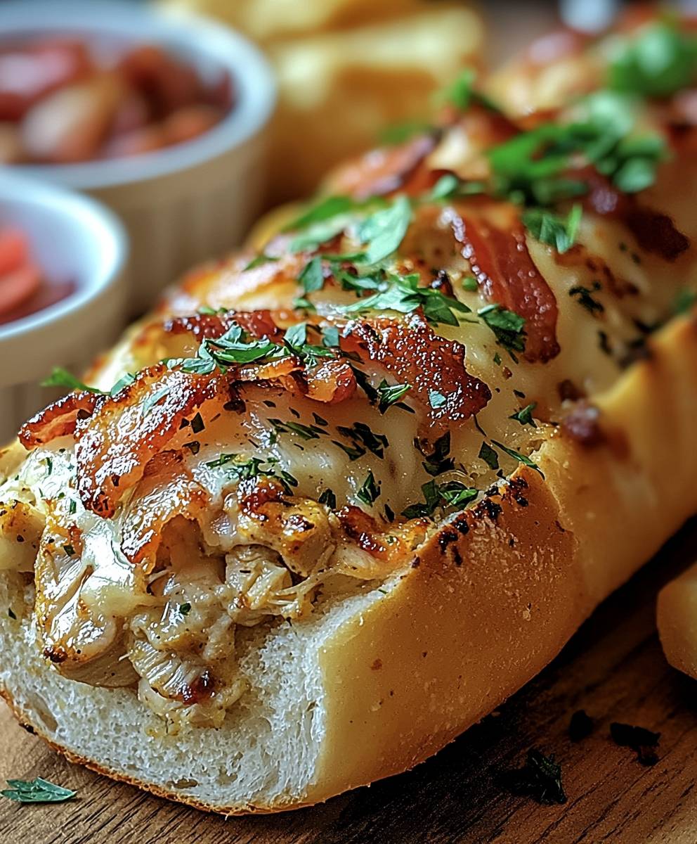 Chicken Bacon Ranch Bread