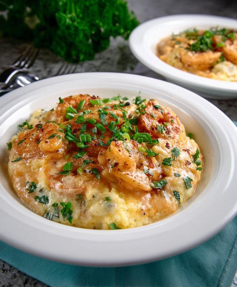 Shrimp and grits casserole