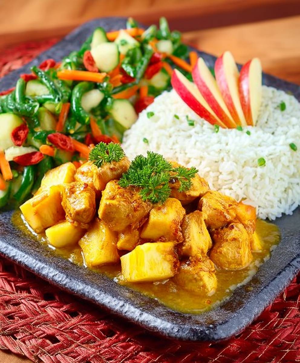 Curried chicken apple
