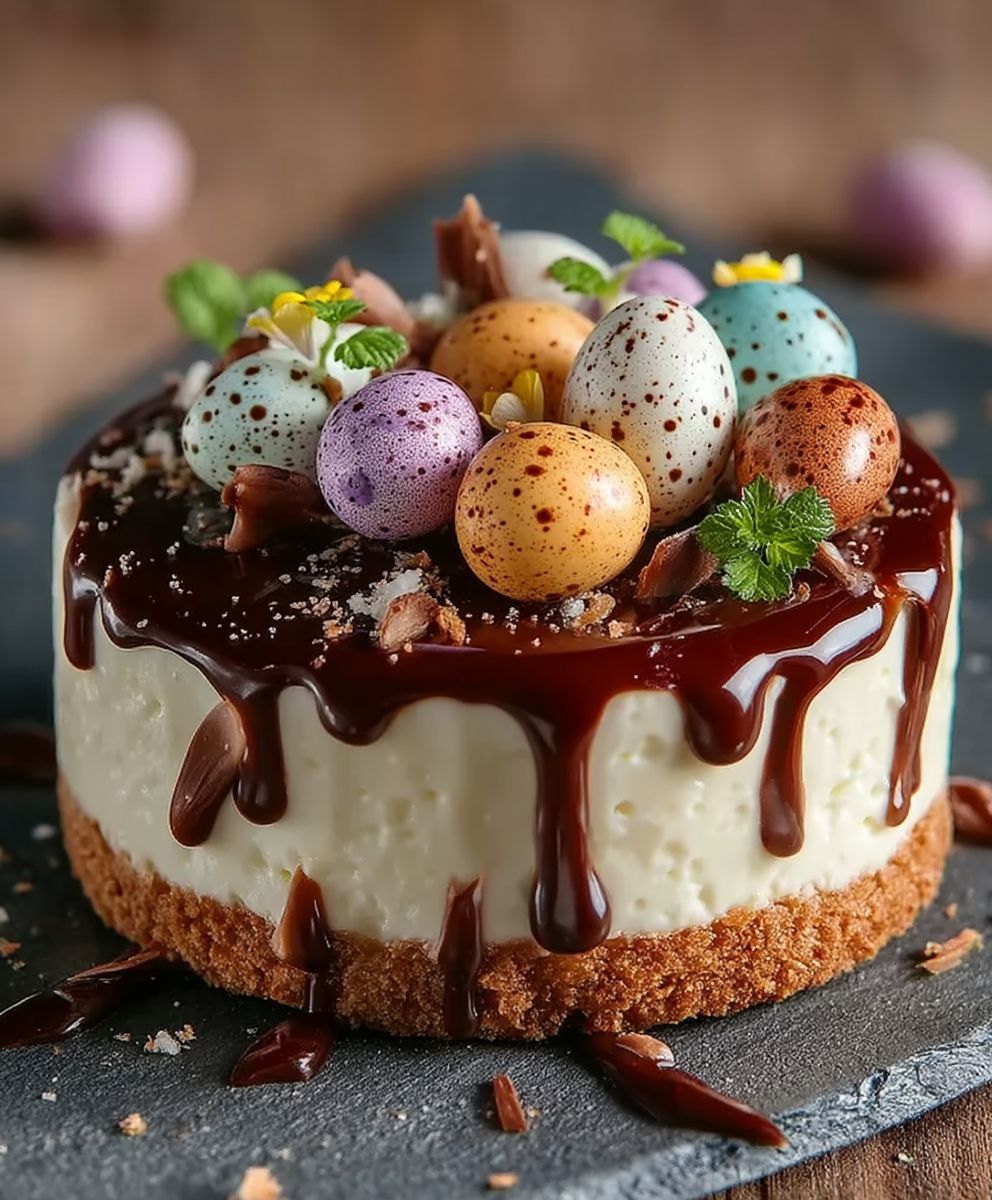Easter Egg Cheesecake