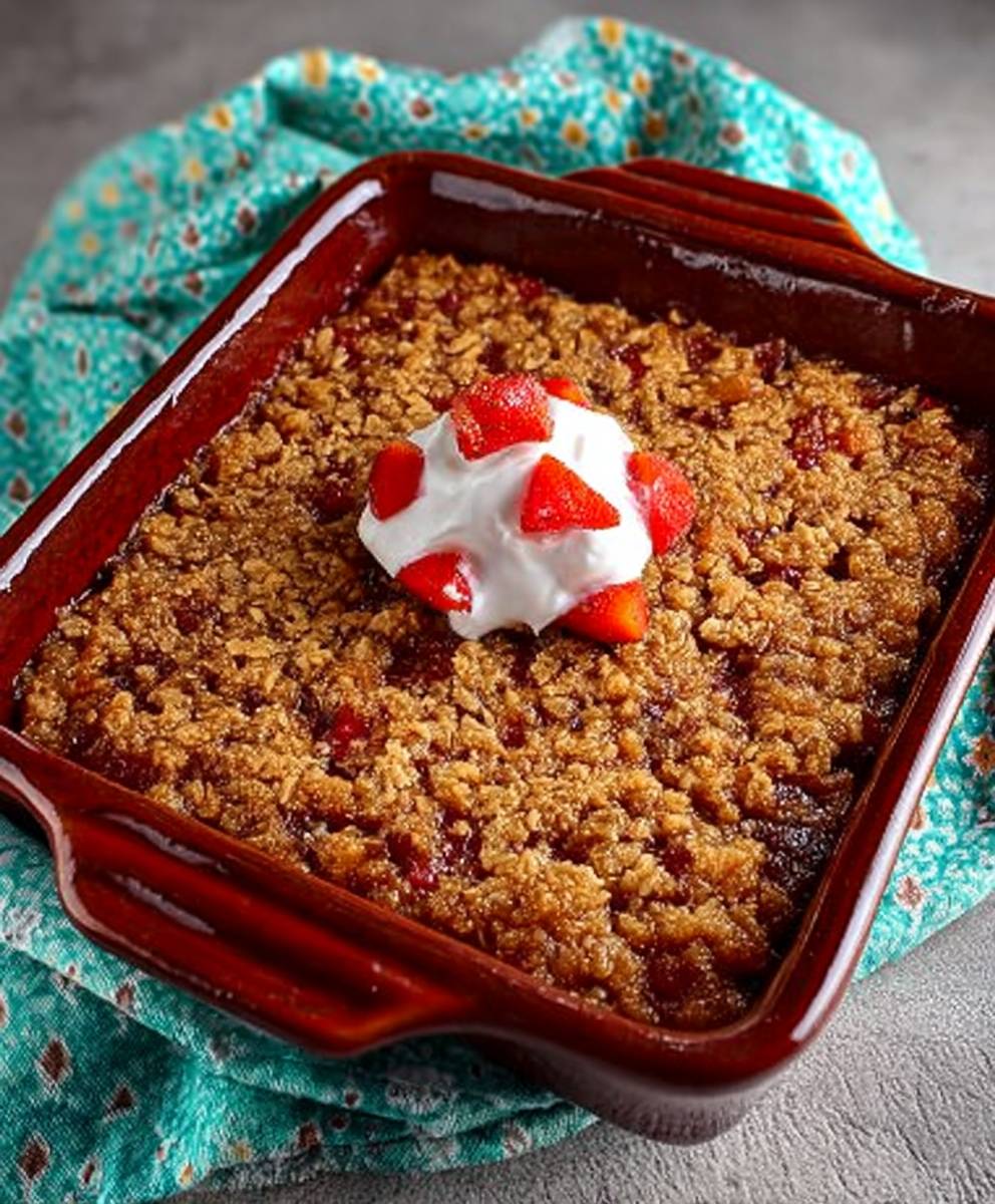 Rhubarb crisp