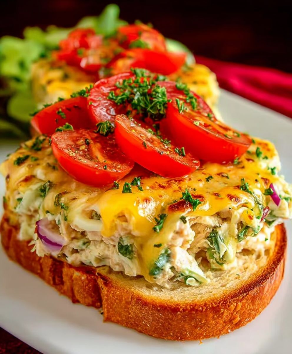 Tuna melt sandwich
