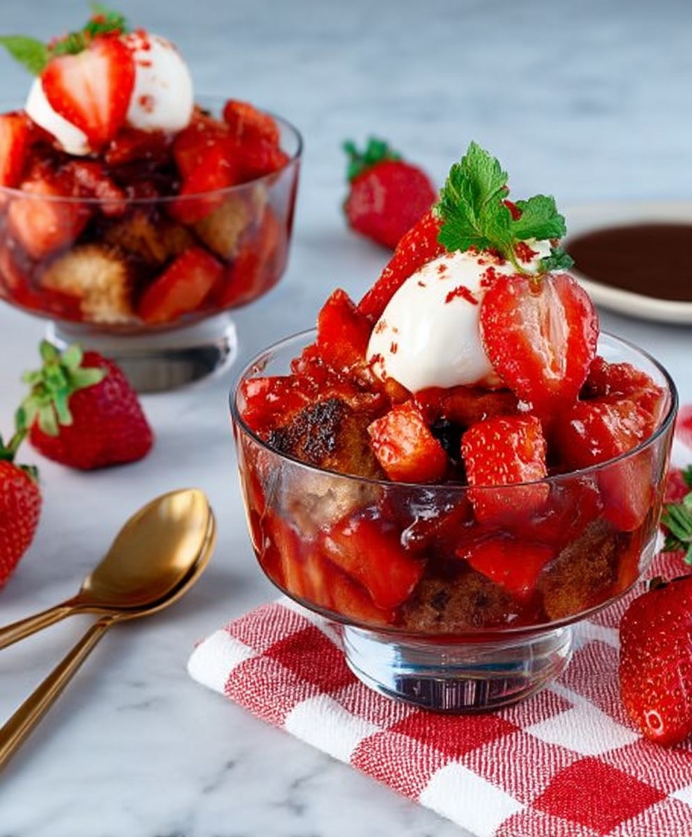 Strawberry Panzanella Salad