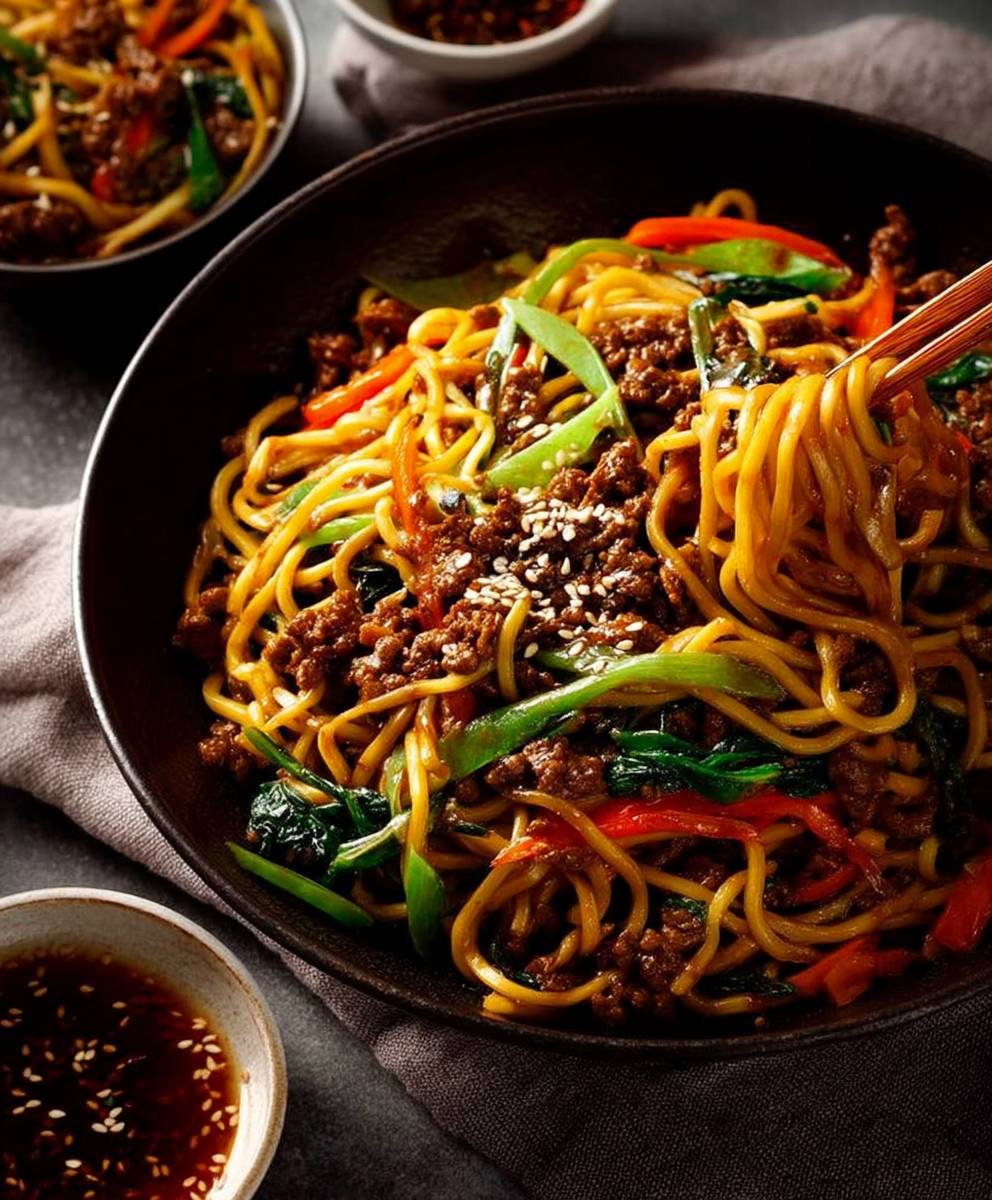 Beef chow mein