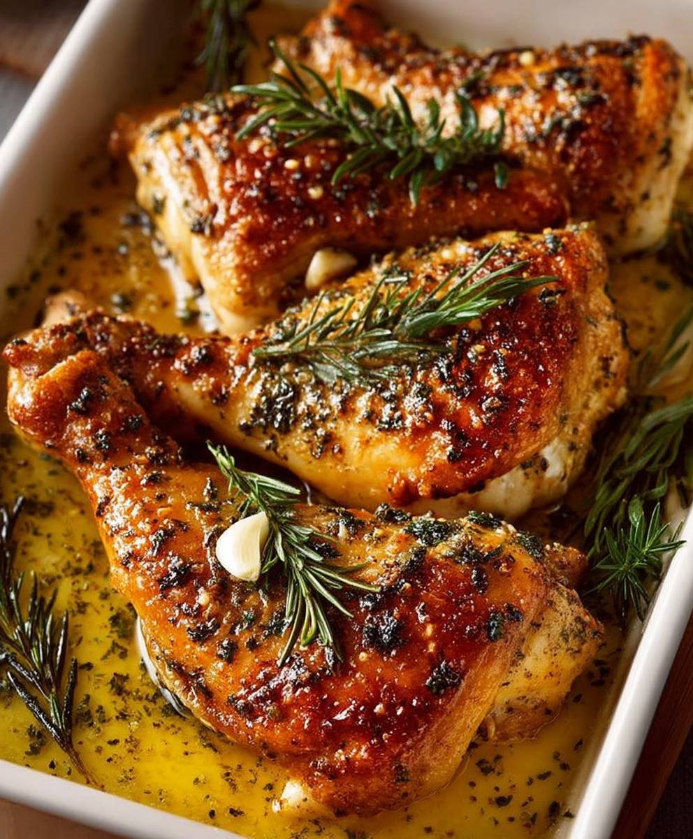 Herb Garlic Chicken Marylands