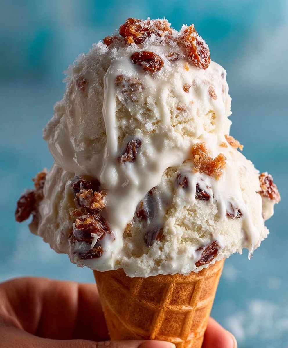 Rum raisin ice cream