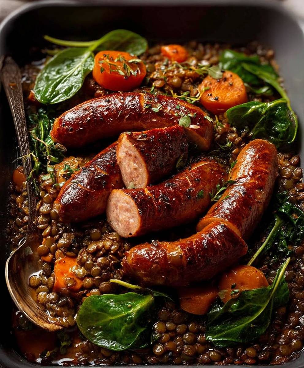 Sausage and Lentils
