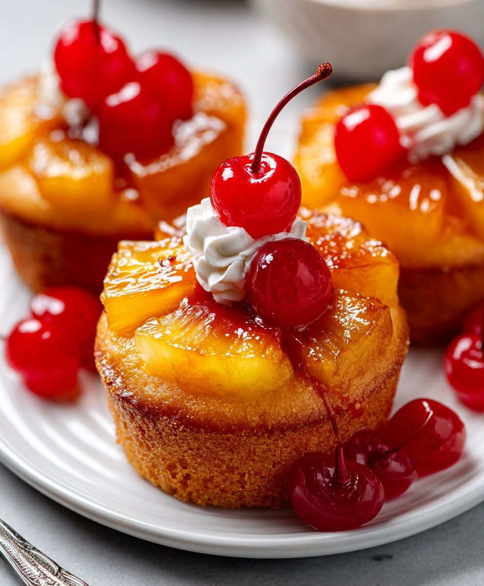 Pineapple Upside Down Cupcakes