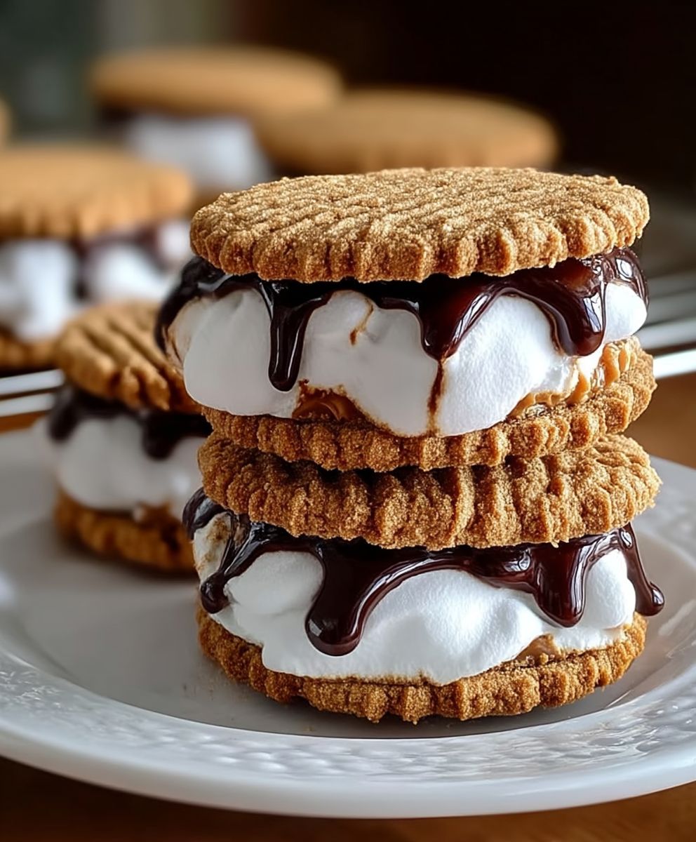 Peanut Butter Smores Cookies