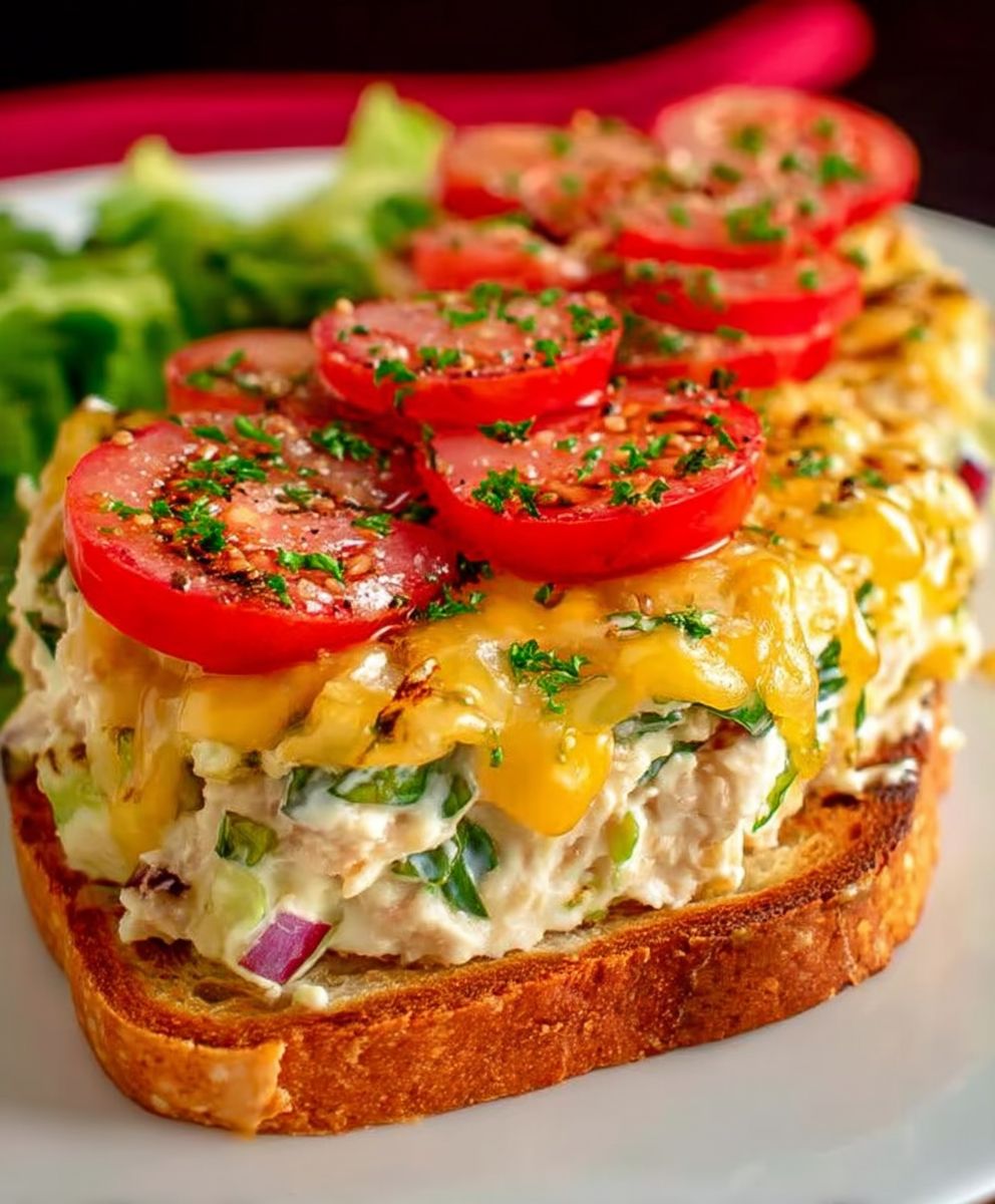 Tuna melt sandwich