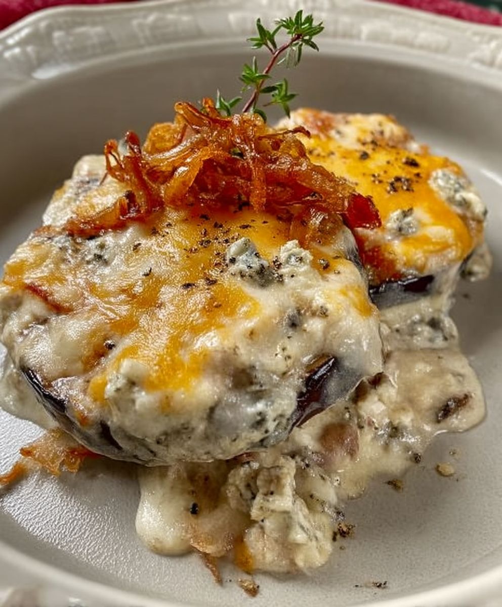 Eggplant gorgonzola