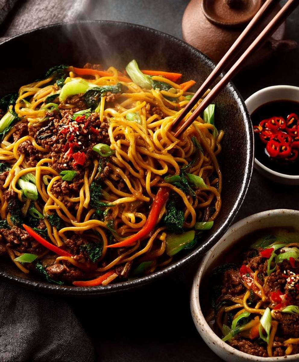 Beef chow mein