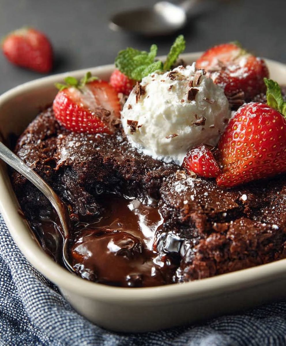 Chocolate self saucing pudding