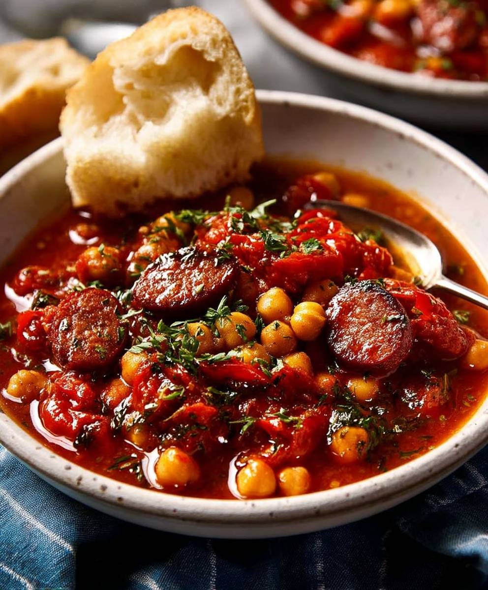 Chorizo chickpea stew