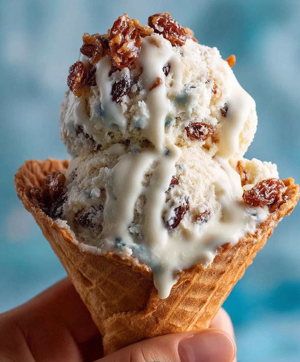 Rum raisin ice cream