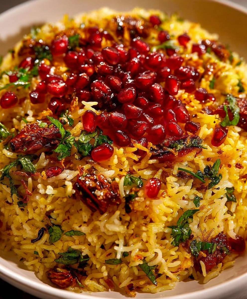 Jewelled rice pilaf Easter