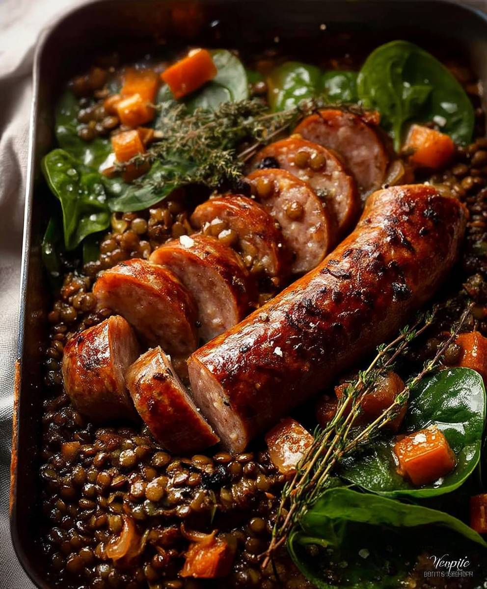 Sausage and Lentils