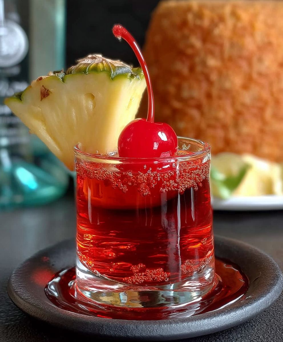 Pineapple Upside Down Cake Shot