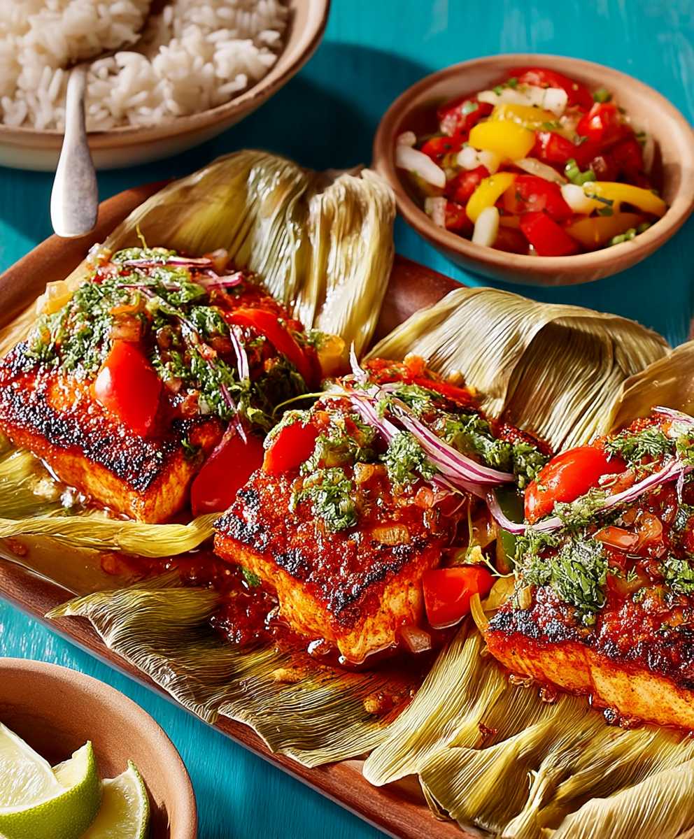 Achiote marinated fish