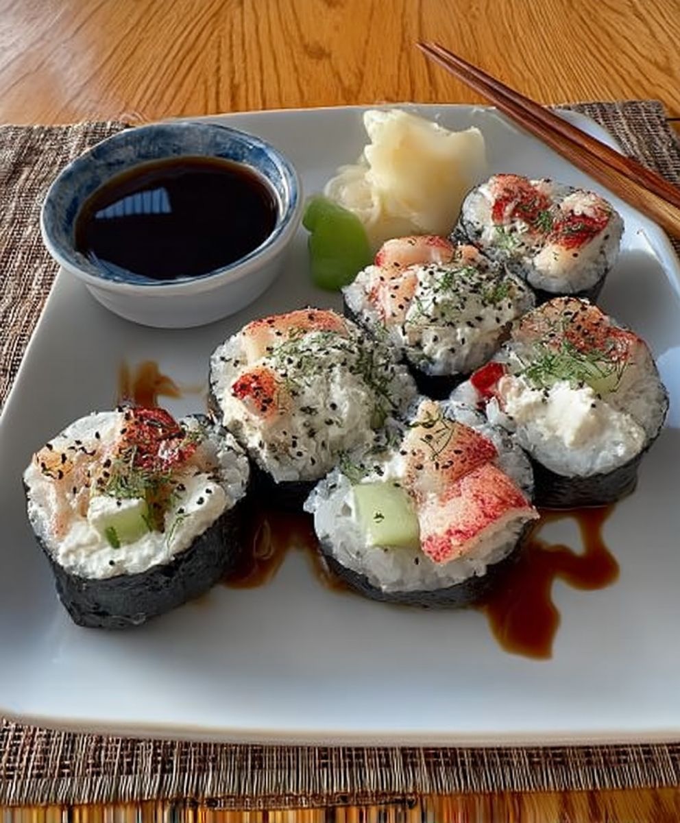 Crab cream cheese sushi