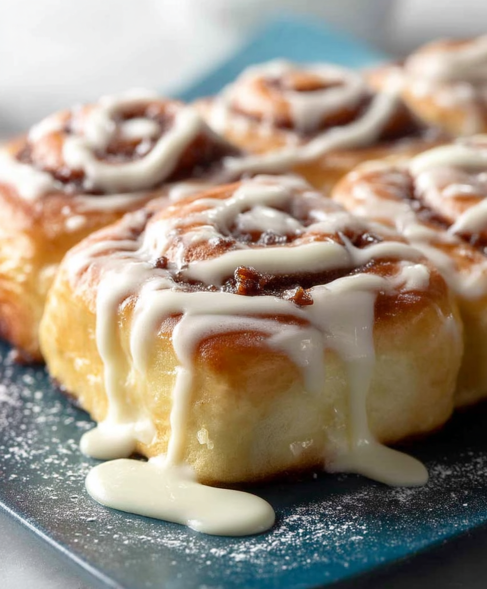 No Knead Cinnamon Rolls