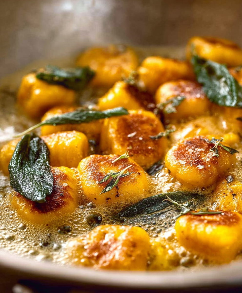 Pumpkin Gnocchi Sage Butter