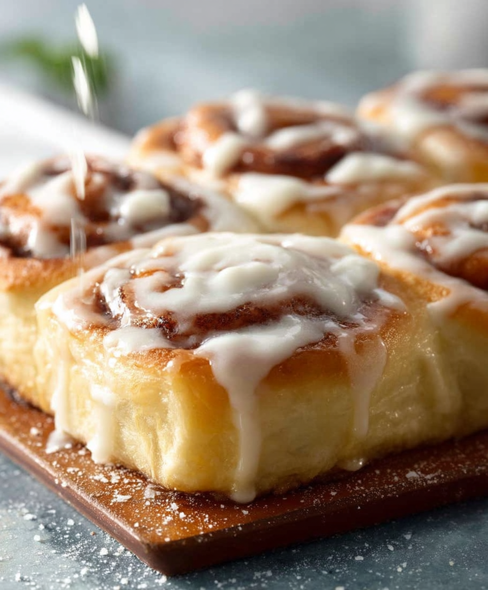 No Knead Cinnamon Rolls