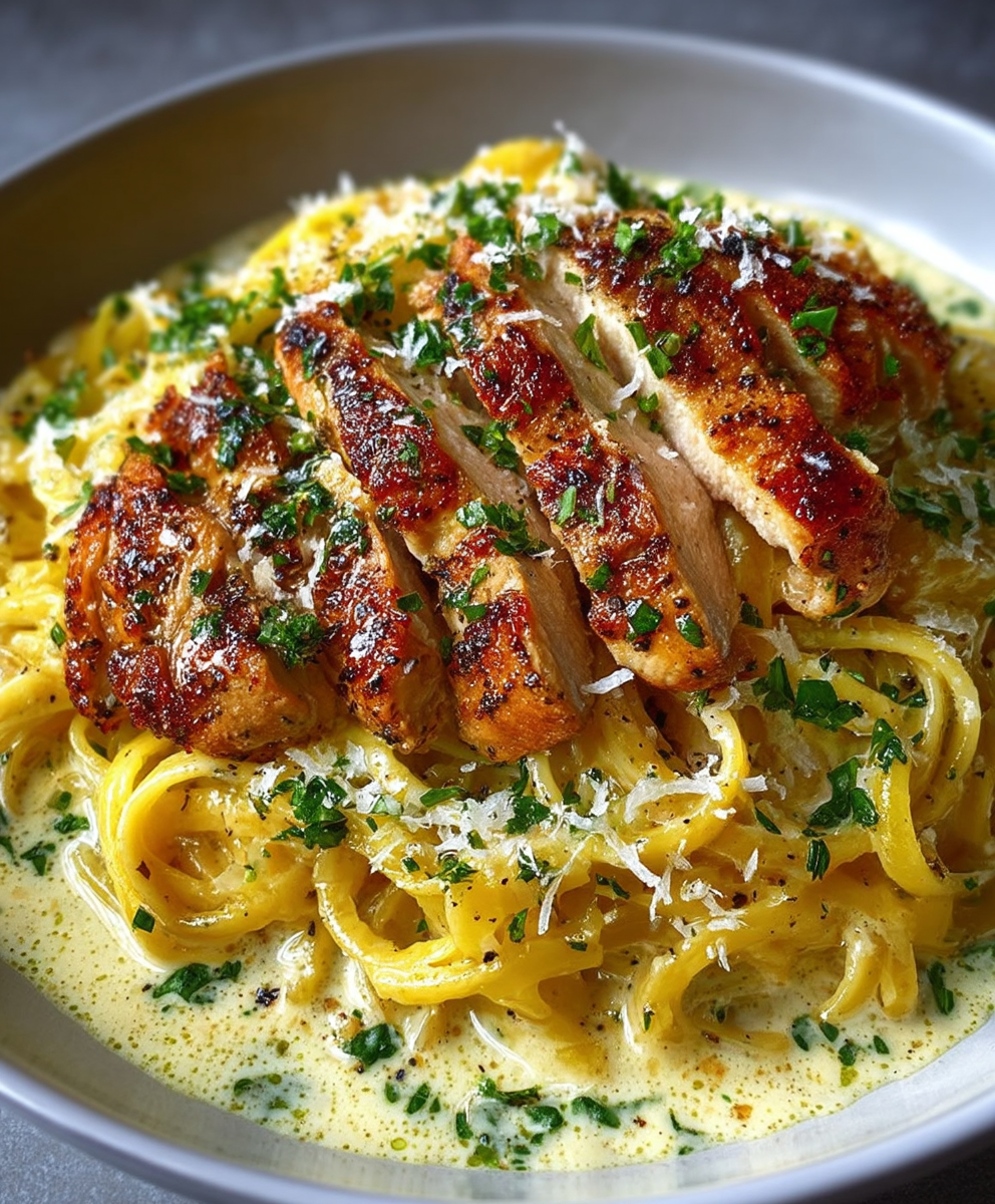 Garlic Butter Chicken Linguine