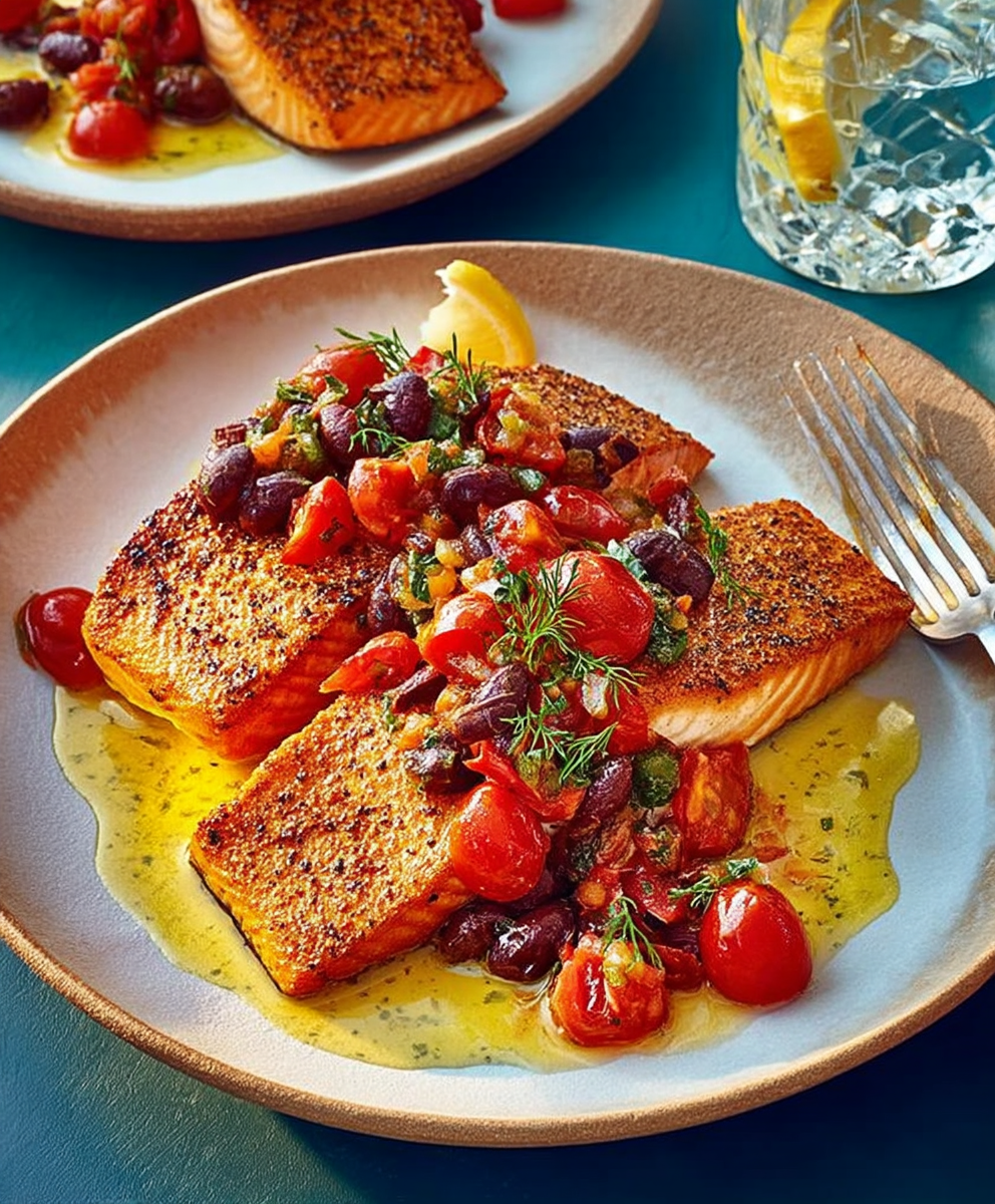 Saffron chicken chorizo salad